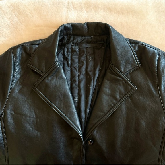 Vintage Italian Leather Coat - Picture 4 of 6